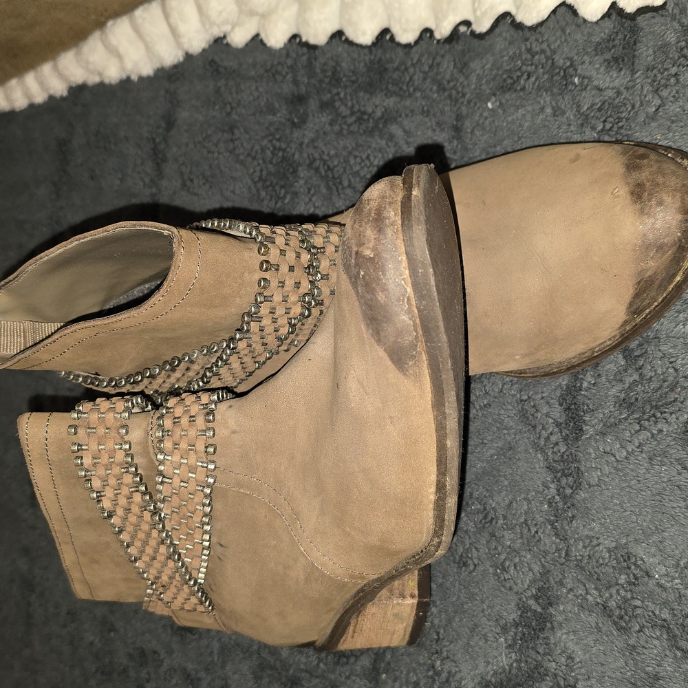 Matisse 9M Brown Boots Womens Beaded (Janni #20)